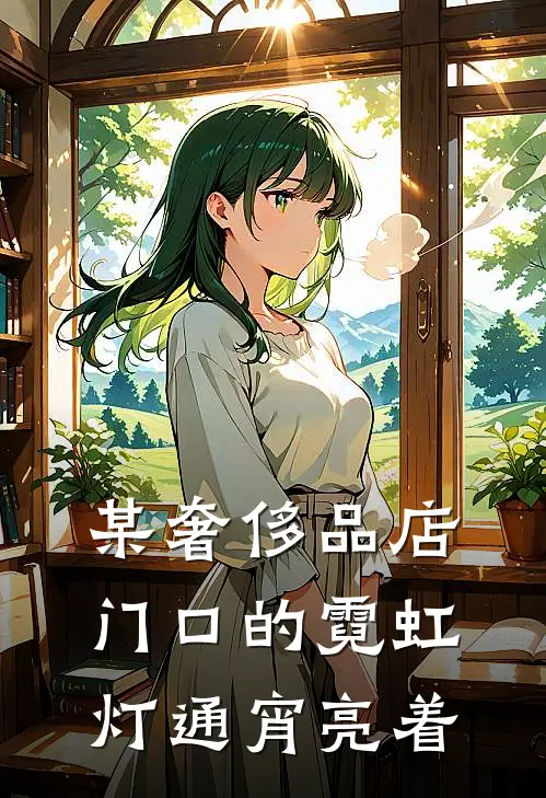 某奢侈品店门口的霓虹灯通宵亮着