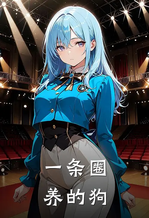 一条圈养的狗