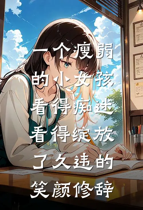 一个瘦弱的小女孩看得痴迷,看得绽放了久违的笑颜 修辞