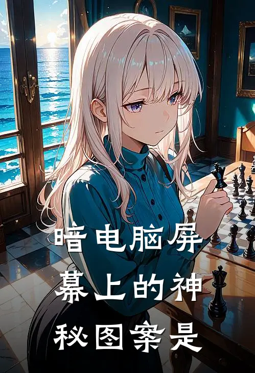 暗电脑屏幕上的神秘图案是