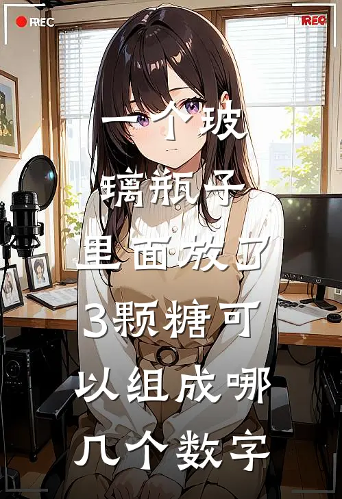 一个玻璃瓶子,里面放了3颗糖可以组成哪几个数字
