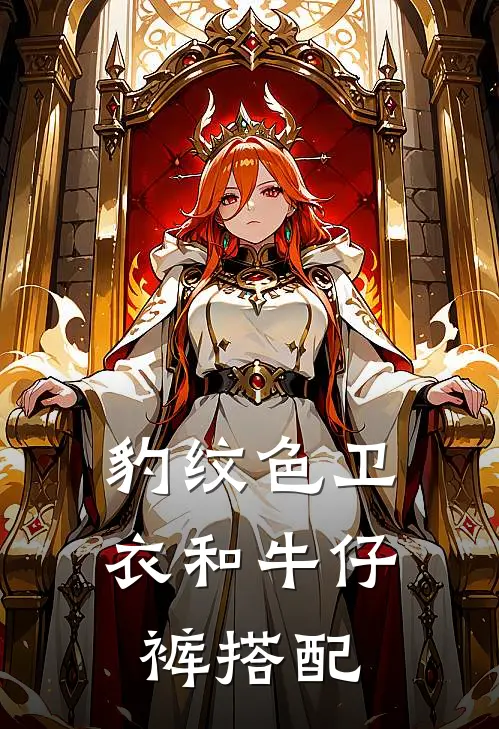 豹纹色卫衣和牛仔裤搭配