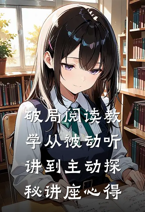 破局阅读教学从被动听讲到主动探秘讲座心得