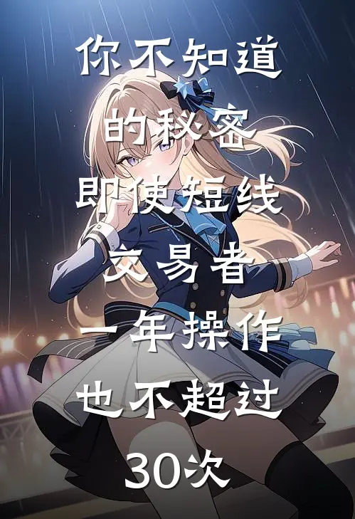 你不知道的秘密,即使短线交易者,一年操作也不超过30次