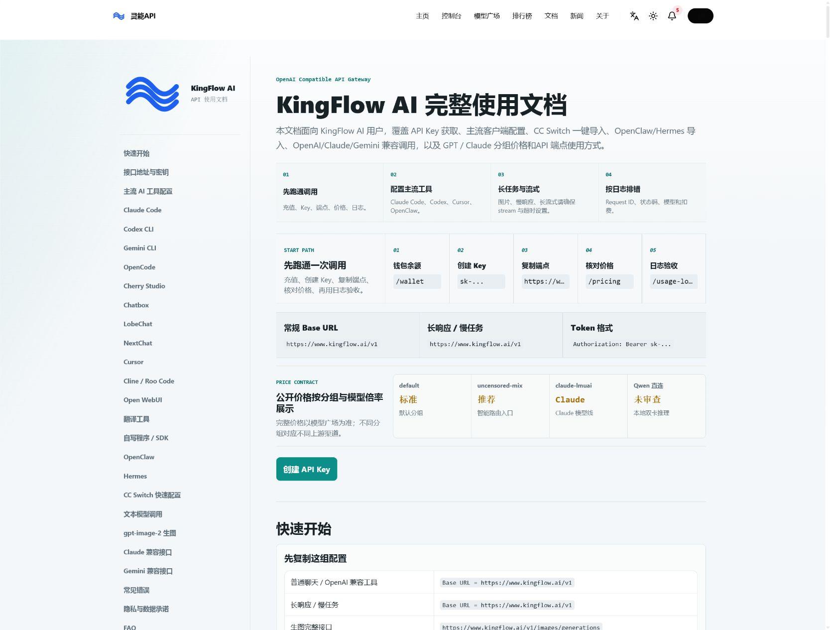 接入文档页面截图