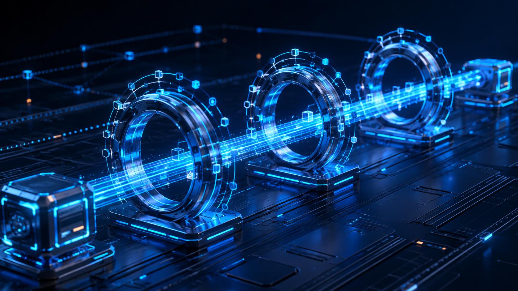 API中转请求追踪 3D 科技渲染