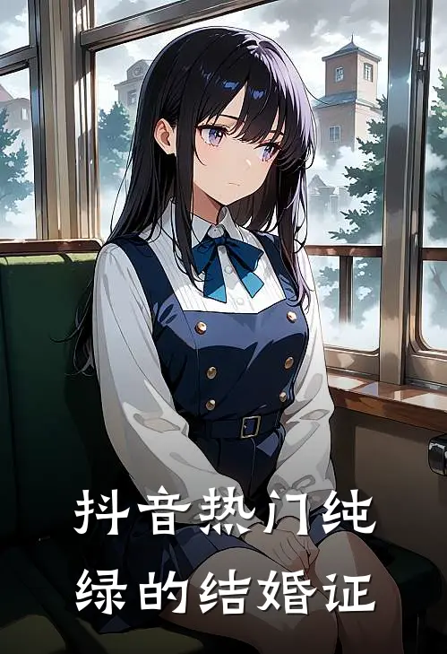 抖音热门纯绿的结婚证