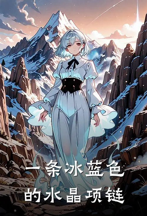 一条冰蓝色的水晶项链