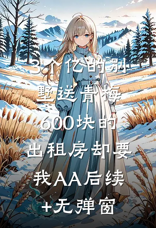 3个亿的别墅送青梅，600块的出租房却要我AA后续+无弹窗