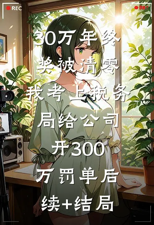 30万年终奖被清零，我考上税务局给公司开300万罚单后续+结局