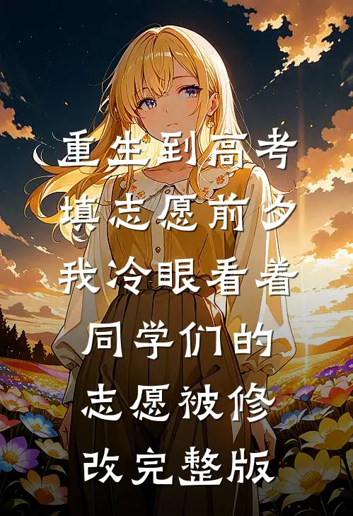 重生到高考填志愿前夕，我冷眼看着同学们的志愿被修改完整版