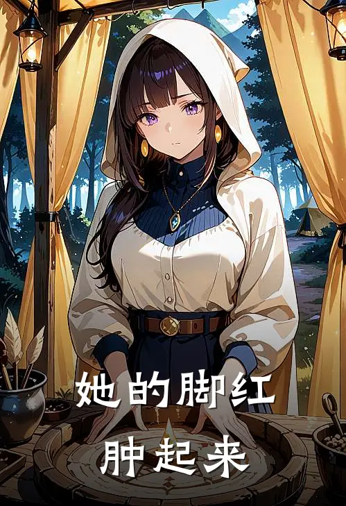 她的脚红肿起来