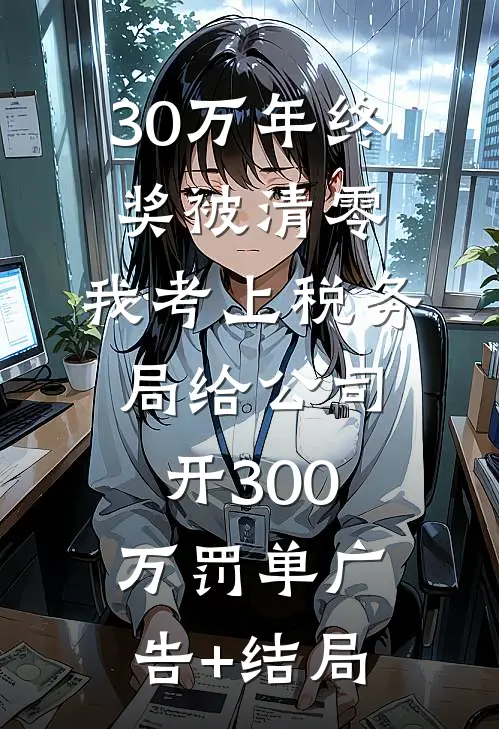 30万年终奖被清零，我考上税务局给公司开300万罚单广告+结局