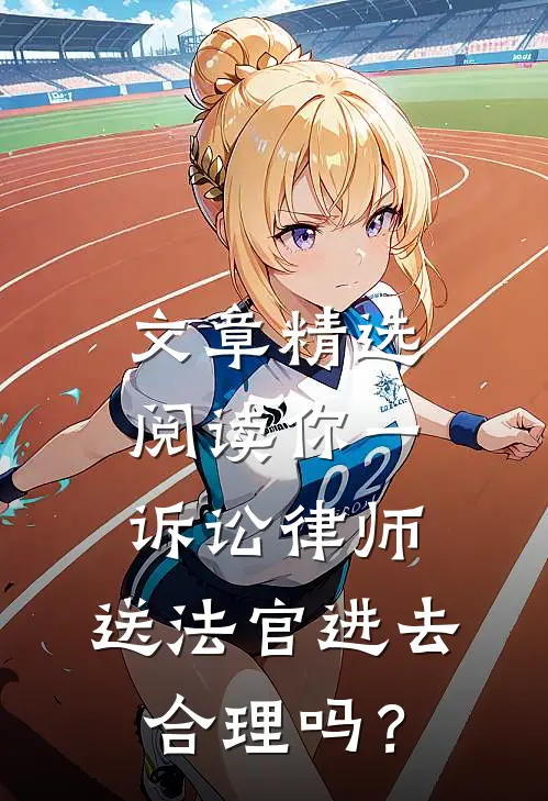 文章精选阅读你一诉讼律师，送法官进去合理吗？