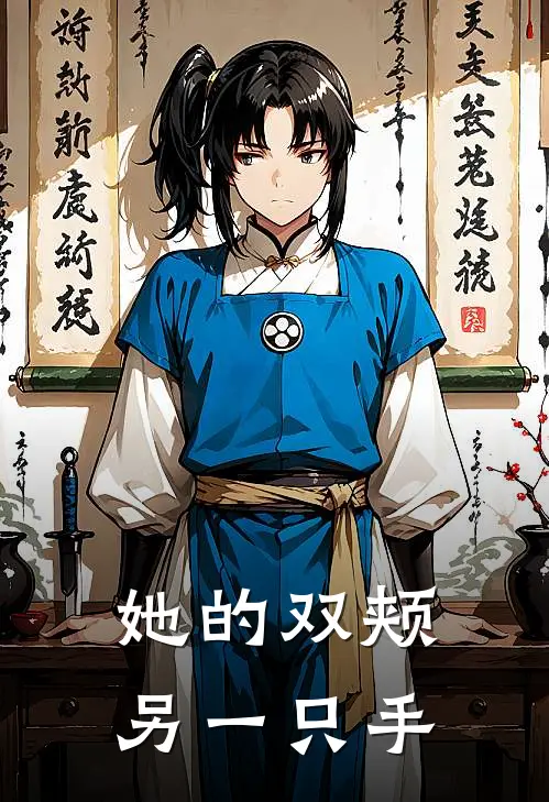 她的双颊另一只手