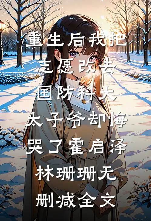 重生后我把志愿改去国防科大，太子爷却悔哭了霍启泽林珊珊无删减全文