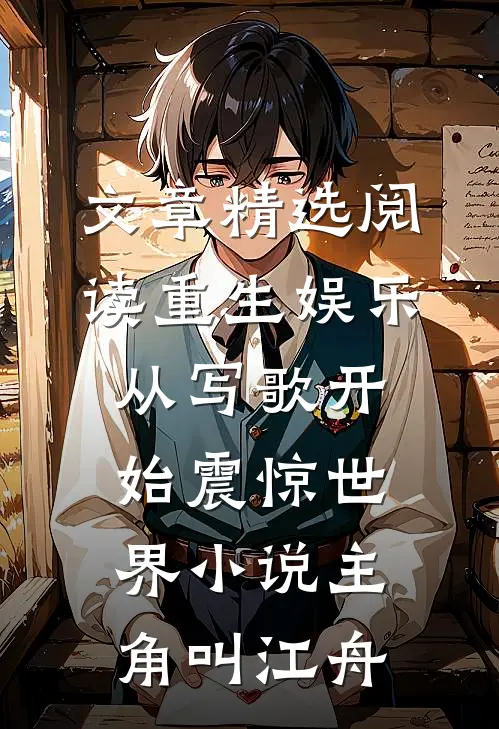 文章精选阅读重生娱乐从写歌开始震惊世界 小说主角叫江舟