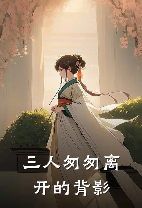 三人匆匆离开的背影