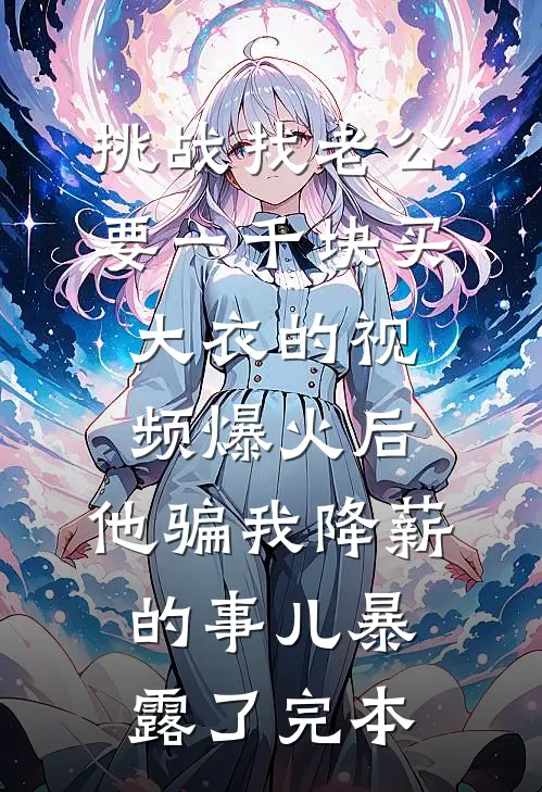 挑战找老公要一千块买大衣的视频爆火后，他骗我降薪的事儿暴露了完本