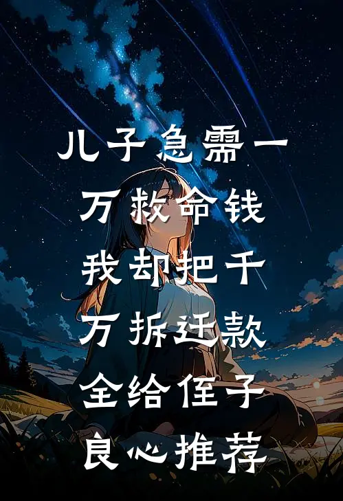 儿子急需一万救命钱，我却把千万拆迁款全给侄子良心推荐